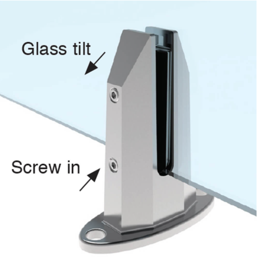 Tilt-Loc® Glass Spigot – Base Fix & Cover | Duplex 2205 | For 12–25.52mm Glass